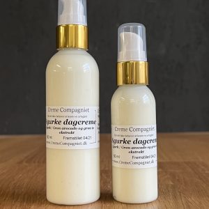 agurkedagcreme med guld pumpe
