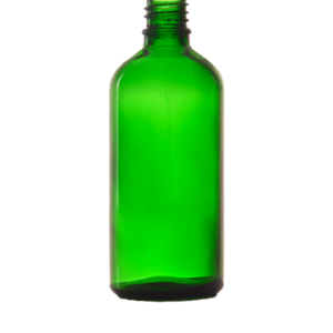 100 ml grøn glasflaske