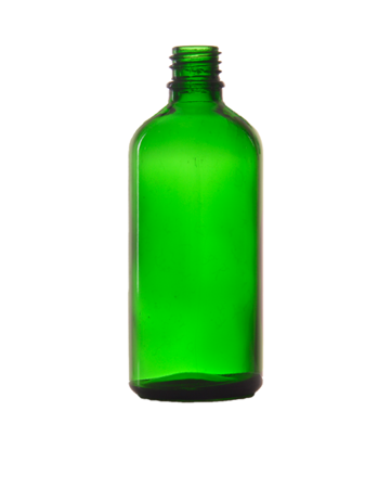 100 ml grøn glasflaske