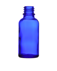 30 ml blå glasflaske
