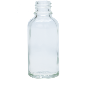 30 ml klar glasflaske