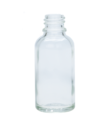 30 ml klar glasflaske