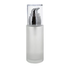 50 ml frosted glasflaske med pumpedispenser