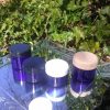 50 ml blå glaskrukke med hårdt plastlåg - Image 2