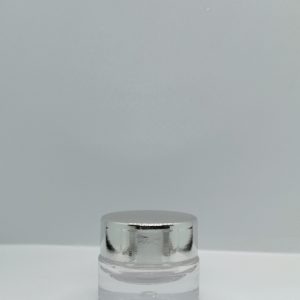5 ml klar glaskrukke med metal sølvlåg inklusive papir segls liner