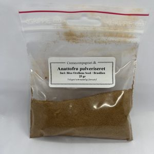 Anattofrø pulveriseret
