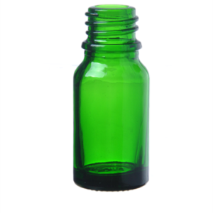 10 ml grøn glasflaske