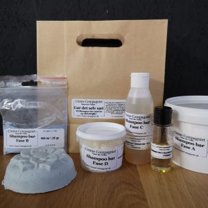 Shampoo bar gør det selv sæt blå ler