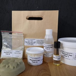Shampoo bar gør det selv sæt grøn ler