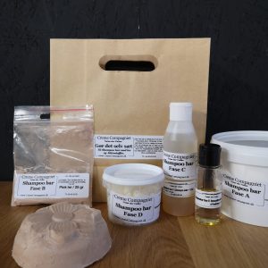 Shampoo bar gør det selv sæt pink ler