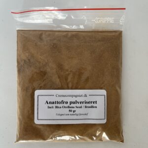 Anattofrø, pulveriseret
