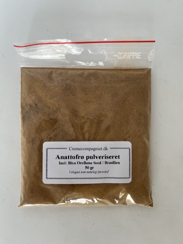 Anattofrø, pulveriseret