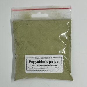 Papayablads pulver