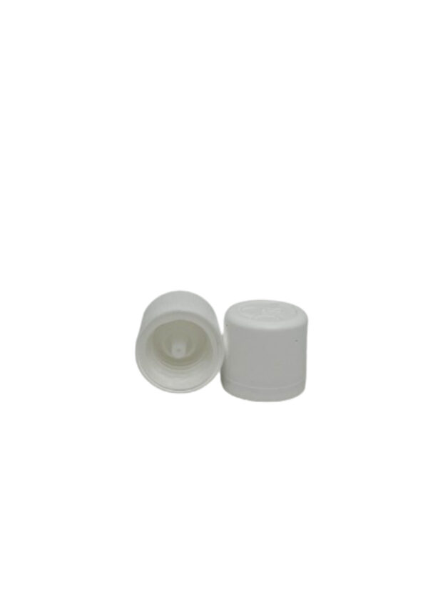 Låg med dråbeindsats, Hvid 18 mm. - Image 2